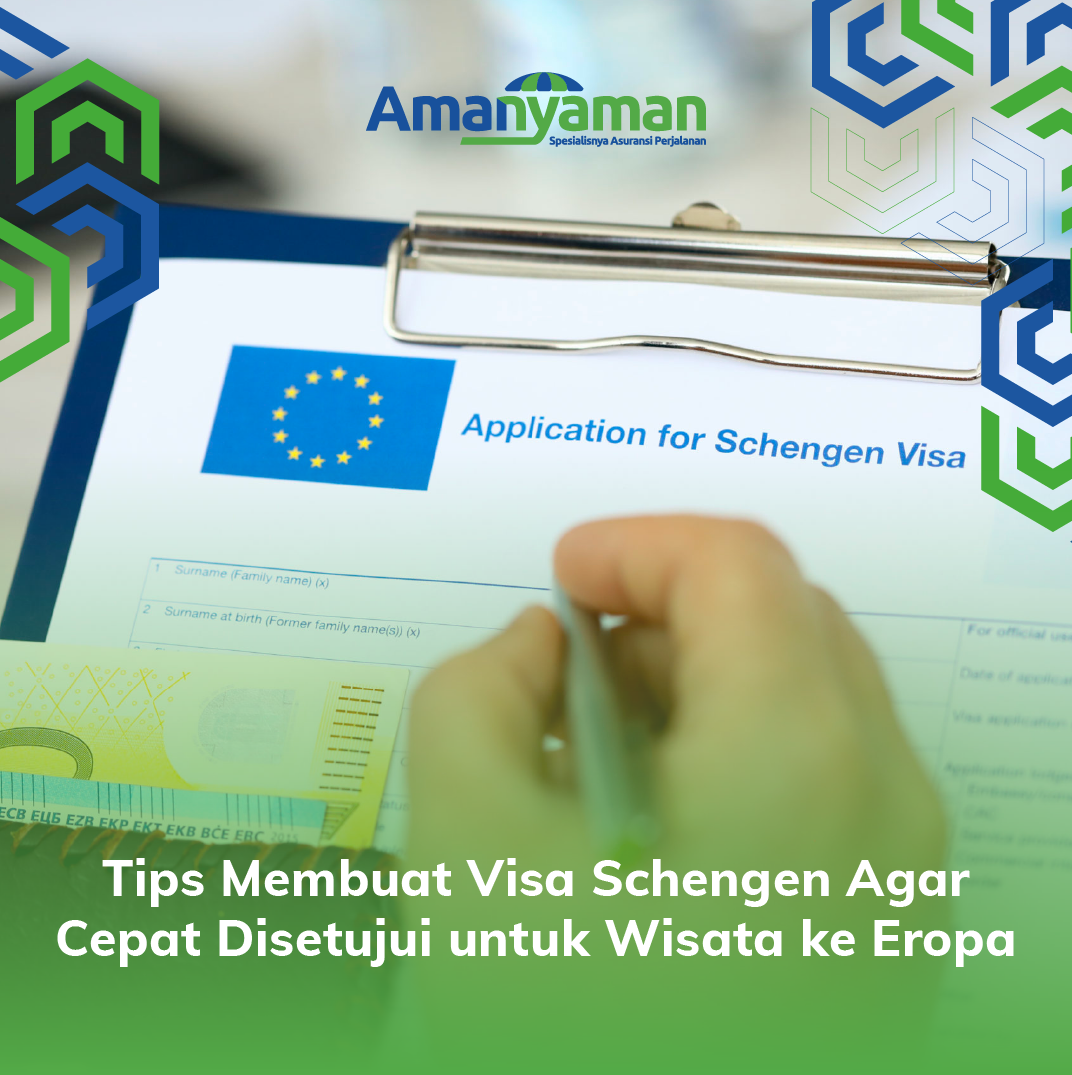 Eropa masih menjadi salah satu destinasi liburan luar negeri yang paling populer di kalangan masyarakat Indonesia. Selain karena perbedaan musim, destinasi liburan yang unik, pilihan transportasi umum di Eropa juga sangat baik sehingga memudahkan para travellers untuk mengunjungi beberapa negara di Eropa sekaligus.&nbsp;

Jika travellers berencana mengunjungi Eropa, terutama negara-negara Schengen, maka travellers wajib memiliki visa khusus yang disebut visa Schengen sebagai izin masuk untuk berkunjung dalam jangka waktu singkat ke 26 negara Schengen. Mengurus visa Schengen terbilang cukup menyita waktu, dikarenakan banyaknya syarat dan dokumen yang harus dipenuhi. Terlebih lagi, jelang awal tahun 2023, permintaan visa Schengen cukup tinggi dibandingkan tahun-tahun sebelumnya, para travellers perlu menyiapkan aplikasi visa dari jauh-jauh hari agar mendapatkan visa schengen dengan tepat waktu.&nbsp;

Berikut adalah sejumlah tips pembuatan visa Schengen yang perlu kamu ketahui agar cepat disetujui untuk berwisata ke Eropa:

&nbsp;

1. Ajukan visa lewat negara yang akan dikunjungi dengan periode terlama.

Perlu diketahui, para travellers diharuskan mengurus visa Schengen lewat negara yang akan dikunjungi dengan durasi paling lama saat berlibur nantinya. Sebagai contoh, jika traveller akan melakukan perjalanan selama 10 hari dengan jadwal 4 hari di Prancis, 3 hari di Jerman, dan 3 hari di Italia, maka visa yang harus diajukan adalah melewati kedutaan atau visa application center negara Prancis. Jika traveller akan mengunjungi beberapa negara dengan periode yang sama, maka pengajuan visa dianjurkan melewati kedutaan atau visa application centre dari negara pertama yang dikunjungi.

&nbsp;

2. Membuat visa minimal tiga bulan sebelum keberangkatan

Durasi waktu yang diperlukan untuk mengurus visa dari proses pendaftaran hingga selesai sangat beragam, tergantung dari kedutaan masing-masing negara. Hal ini dikarenakan pengajuan visa ke negara Schengen yang terbilang sangat tinggi. Tahap yang paling memakan waktu biasanya adalah untuk mendapatkan slot janji temu atau wawancara dengan kedutaan negara yang bersangkutan. Maka dari itu, usahakan memberi jarak waktu lebih lama, minimal tiga bulan sebelum keberangkatan, untuk persiapan yang lebih baik.

&nbsp;

3. Bukti keuangan yang cukup

Pengajuan Visa Schengen perlu didukung dengan kelengkapan dokumen bukti keuangan berupa rekening koran selama 3 (tiga) bulan terakhir. Biasanya, setiap negara tujuan memiliki nilai minimal saldo tabungan yang berbeda-beda. Hanya Belanda yang dengan jelas menyatakan jumlah tabungan minimal yang harus dimiliki seseorang untuk mengajukan visa Schengen lewat negara Belanda, yaitu 30 Euro dikali jumlah hari selama berada di sana. Maka jika para travellers berniat liburan selama 15 hari di Eropa, maka bukti tabungan rekening perlu menyatakan minimal 450 Euro atau sekitar Rp7.500.000. Walaupun sampai sekarang minimal jumlah euro per hari ini hanya dinyatakan oleh Belanda, tapi bisa juga digunakan sebagai panduan untuk mengajukan visa Schengen lewat negara lainnya.

&nbsp;

4. Memiliki asuransi perjalanan

Perlu diketahui bahwa negara-negara Schengen mensyaratkan asuransi perjalanan dengan nilai jaminan minimal 30 ribu Euro (sekitar 480 juta Rupiah) dan penanggungan risiko terkait&nbsp; COVID-19, termasuk pengobatan dan biaya repatriasi. Polis asuransi perjalanan tersebut juga harus berlaku untuk seluruh periode perjalanan di wilayah Schengen. Salinan polis asuransi perjalanan perlu dilampirkan dalam permohonan visa, serta polis asli juga diperlihatkan saat sesi wawancara.

&nbsp;

Demikianlah beberapa tips untuk pembuatan visa Schengen agar cepat disetujui sebelum berwisata ke Eropa. Lengkapi perjalananmu bersama asuransi perjalanan Amanyaman untuk melindungimu dari berbagai risiko perjalanan selama di luar negeri. Produk Amanyaman Worldwide 100 plus dan Amanyaman Worldwide 250 plus adalah pilihan terbaik untuk travellers yang hendak berwisata ke Eropa karena sudah dilengkapi EXTRA COVID-19 protection hingga EUR30,000 dan total perlindungan hingga Rp3,75 Miliar!

Untuk informasi selengkapnya mengenai manfaat produk Amanyaman dapat cek disini!

&nbsp;