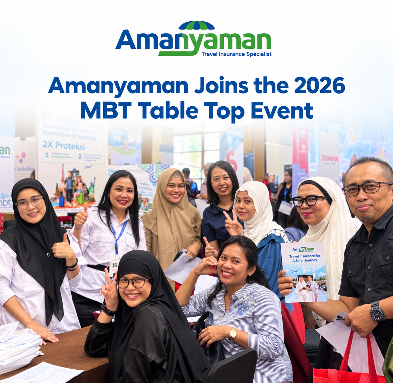 Medan, May 19, 2026 &mdash; Amanyaman participated in MBT Table Top 2026, held at Aryaduta Medan on May 19, 2026. The participation reflects Amanyaman&rsquo;s commitment to expanding its partnership network while introducing travel protection solutions that address the evolving needs of the travel and tourism industry.

MBT Table Top 2026 served as a strategic platform for professionals across the tourism, hospitality, and travel industries to build connections, explore new collaboration opportunities, and strengthen business relationships. Through its participation, Amanyaman aims to establish closer relationships with travel partners, travel agents, and other industry stakeholders.

During the event, Amanyaman also introduced a range of travel protection benefits designed to provide greater security and peace of mind for travelers, including Visa Rejection protection, Ticket Rebooking Fee coverage, Travel Delay protection, and Cashless Medical services for overseas medical expenses.


&ldquo;Our participation in MBT Table Top 2026 marks a positive step toward expanding synergies and creating new business opportunities. We see strong enthusiasm and significant potential for collaboration among the industry professionals attending the event. Through this event, we hope Amanyaman can continue to grow together with our travel partners and contribute to building a stronger and more trusted travel ecosystem,&rdquo; said Rialita Lubis, General Manager of Amanyaman.


With a strong focus on collaboration and innovation, Amanyaman is optimistic that its participation in MBT Table Top 2026 will pave the way for strategic partnerships that create added value for Indonesia&rsquo;s travel and tourism industry.